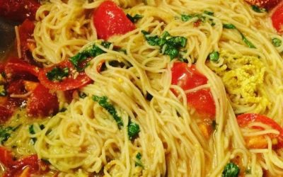 Longing for Spring Angel Hair Pasta