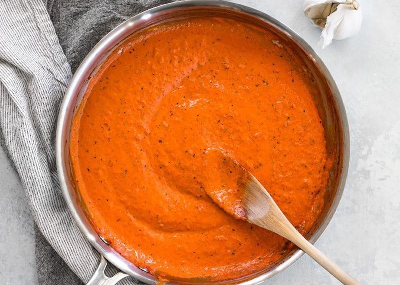 Creamy Roasted Red Pepper Sauce