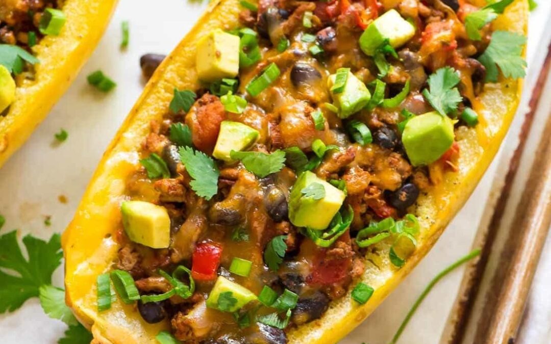 Taco Spaghetti Squash Boats