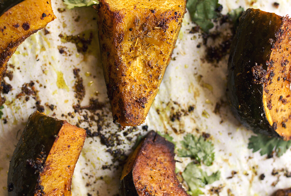 Roasted Acorn Squash Wedges!