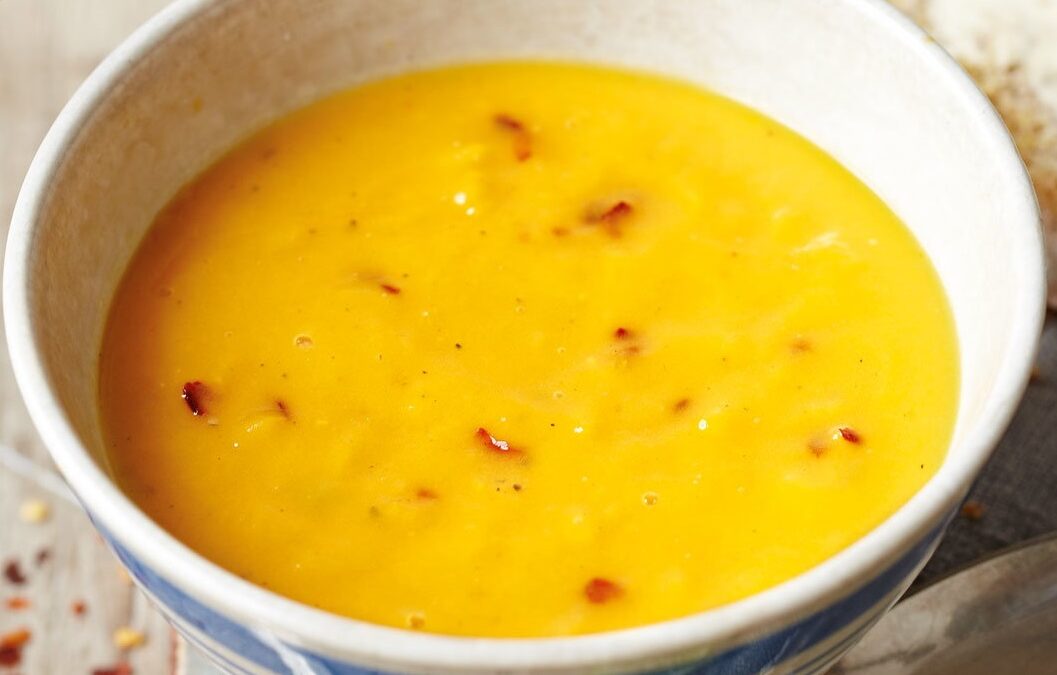 Chili-Lime Sweet Potato & Lentil Soup