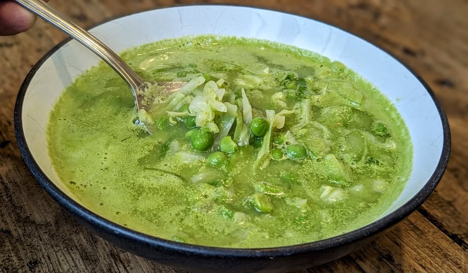 Lucky Cabbage & Pea Soup
