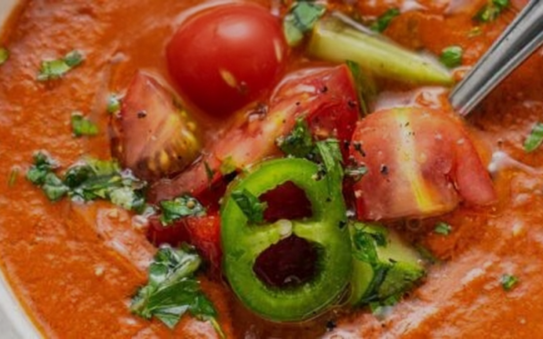 Classic Tomato Gazpacho with Lime & Jalapeño