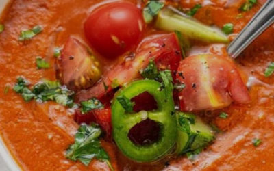Classic Tomato Gazpacho with Lime & Jalapeño