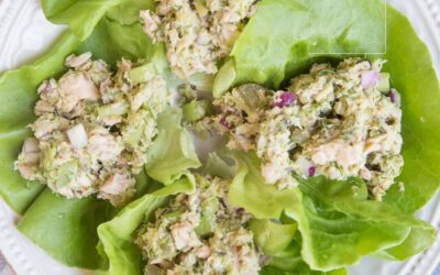 Chickpea “Tuna” Lettuce Wraps (Light & Fresh)