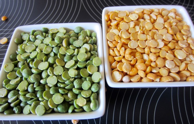 Green vs. Yellow Split Peas