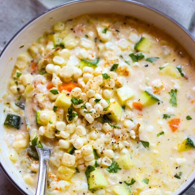Sweet Corn & Zucchini Chowder