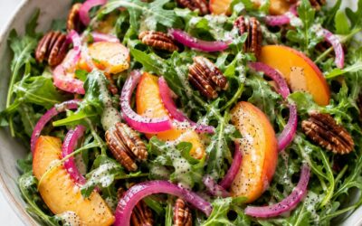 Peach & Arugula Salad