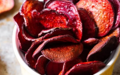 Zesty Baked Beet Chips