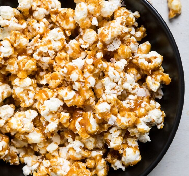 Sweet & Salty Date Caramel Popcorn