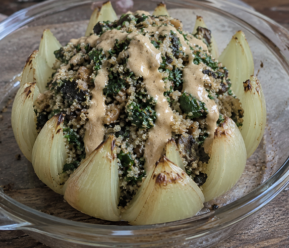 Stuffed Onion Blossoms