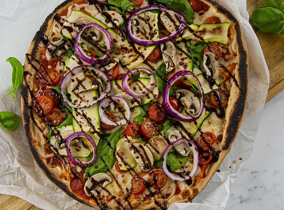 Grilled Summer Vegetable Pizza